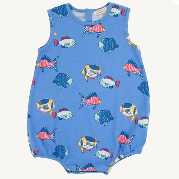 Beaufort Bonnet TBBC Boy/Girl Patton Play Bubble Here Fishy Fishy HTF! RARE! 3T - Picture 1 of 10